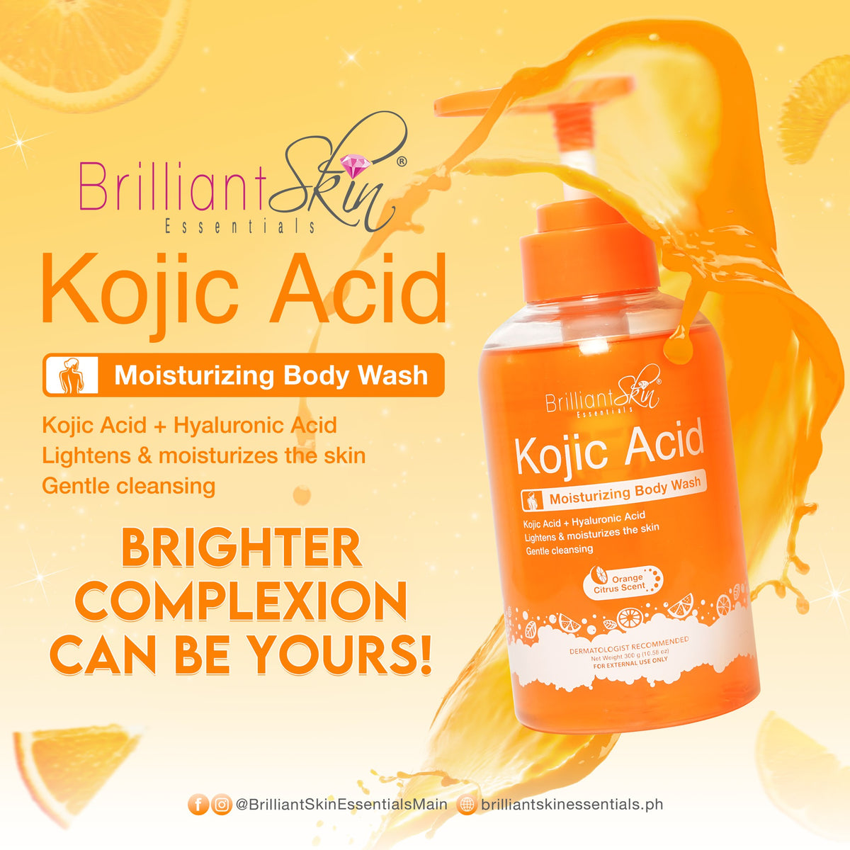Kojic Acid Moisturizing Body Wash Mariel Kim